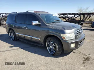 2005 Infiniti QX56 with VIN 5N3AA08C55N807630, listed as a Copart auction lot 73552184 with 165,059 mi miles and Salvage Title. Bid and sale history available at carsss.com. Image 4.
