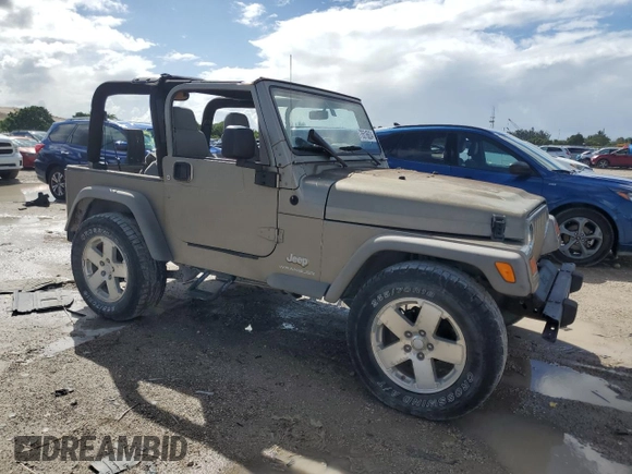 2006 Jeep Wrangler SE with VIN 1J4FA29146P717476, listed as a Copart auction lot 76516624 with 0 mi miles and Non Repairable. Bid and sale history available at carsss.com. Image 4.