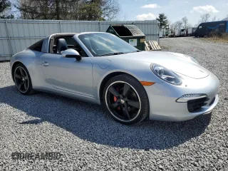 2015 Porsche 911 4 with VIN WP0BA2A99FS132024, listed as a Copart auction lot 51797615 with 60,338 mi miles and Salvage Title. Bid and sale history available at carsss.com. Image 4.