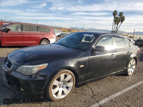 2006 BMW 5 Series 530i with VIN WBANE73506CM41414, listed as a Copart auction lot 75316884 with 177,977 mi miles and Salvage Title. Bid and sale history available at carsss.com. Image 1.