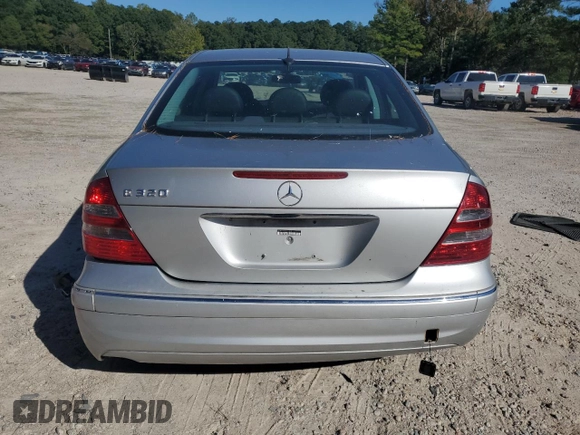 2003 Mercedes-Benz E-Class 3.2L with VIN WDBUF65J63A133251, listed as a Copart auction lot 75992764 with 0 mi miles and Salvage Title. Bid and sale history available at carsss.com. Image 6.