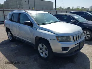 2012 Jeep Compass Sport with VIN 1C4NJCBAXCD503526, listed as a IAAI auction lot 41789658 with 176,698 mi miles. Bid and sale history available at carsss.com. Image 1.