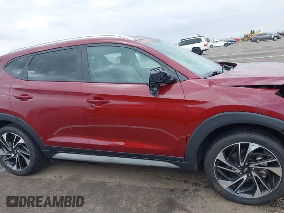 2019 Hyundai Tucson SEL with VIN KM8J33ALXKU855608, listed as a IAAI auction lot 41906199 with 52,741 mi miles. Bid and sale history available at carsss.com. Image 14.