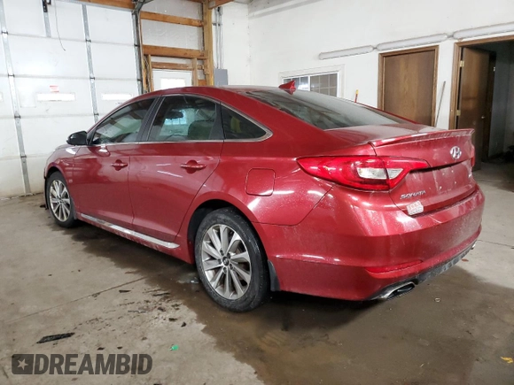 2016 Hyundai Sonata Sport with VIN 5NPE34AF9GH268856, listed as a Copart auction lot 43156845 with 116,117 mi miles and Salvage Title. Bid and sale history available at DreamBid. Image 2.