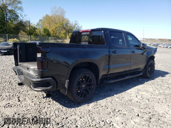 2023 Chevrolet Silverado 1500 RST with VIN 1GCUDEED0PZ300691, listed as a Copart auction lot 76771544 with 45,101 mi miles and Salvage Title. Bid and sale history available at DreamBid. Image 3.