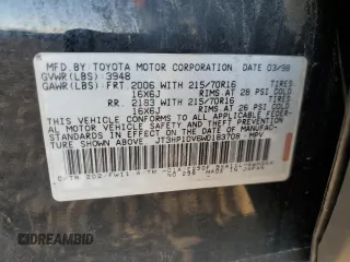 1998 Toyota RAV4 with VIN JT3HP10V6W0183708, listed as a Copart auction lot 87532705 with 273,397 mi miles and Clean title. Bid and sale history available at DreamBid. Image 12.