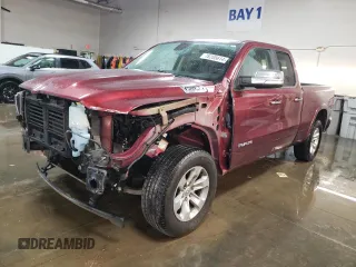 2019 Ram 1500 Laramie with VIN 1C6SRFDT5KN820237, listed as a Copart auction lot 78205614 with 179,266 mi miles and Salvage Title. Bid and sale history available at carsss.com. Image 1.