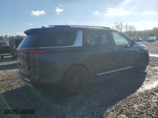 2023 Kia Carnival SX Prestige with VIN KNDNE5H35P6194373, listed as a Copart auction lot 80249694 with 43,721 mi miles and Salvage Title. Bid and sale history available at carsss.com. Image 3.