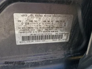 2008 Mazda 3 i Sport with VIN JM1BK12F281101816, listed as a Copart auction lot 47500805 with 288,378 mi miles and Salvage Title. Bid and sale history available at DreamBid. Image 12.