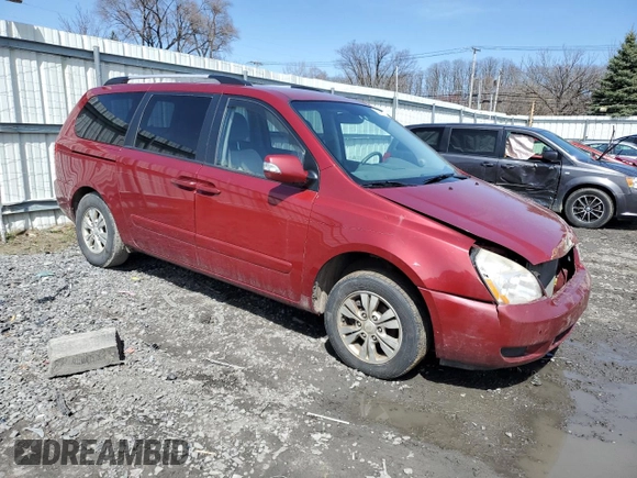2012 Kia Sedona LX with VIN KNDMG4C74C6435232, listed as a Copart auction lot 51941995 with 210,698 mi miles and Clean Title. Bid and sale history available at carsss.com. Image 4.