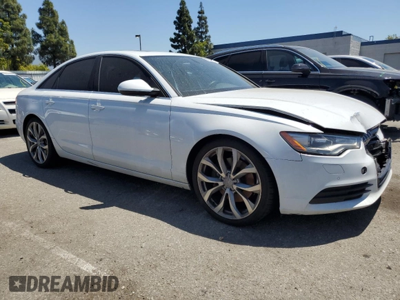 2014 Audi A6 Premium Plus with VIN WAUDFAFC6EN122800, listed as a Copart auction lot 57703495 with 176,272 mi miles and Clean title. Bid and sale history available at DreamBid. Image 4.
