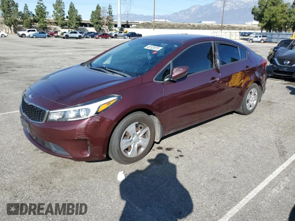 2017 Kia Forte LX with VIN 3KPFK4A71HE116379, listed as a Copart auction lot 46102975 with 0 mi miles and Salvage Title. Bid and sale history available at carsss.com. Image 1.