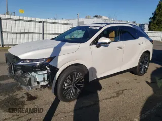 2024 Lexus RX with VIN 2T2BAMCA3RC077963, listed as a Copart auction lot 44000325 with 2,602 mi miles and Salvage Title. Bid and sale history available at carsss.com. Image 1.