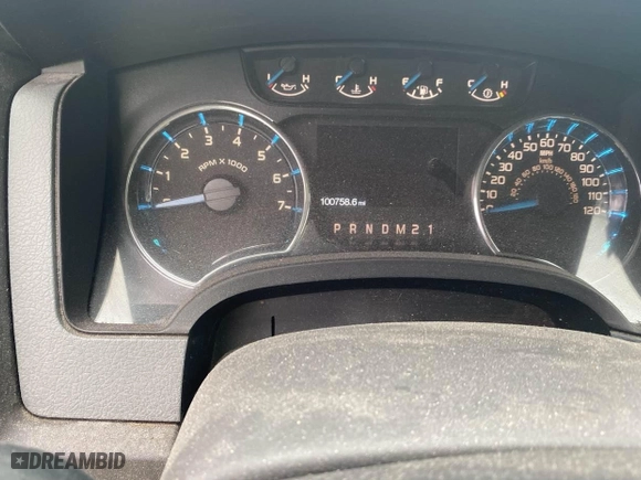 2014 Ford F-150 XL with VIN 1FTNF1CF5EKD79597, listed as a IAAI auction lot 41511800 with 100,758 mi miles. Bid and sale history available at carsss.com. Image 7.