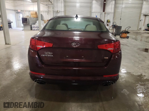 2012 Kia Optima LX with VIN 5XXGM4A77CG003650, listed as a Copart auction lot 53052995 with 167,673 mi miles and Clean Title. Bid and sale history available at carsss.com. Image 6.