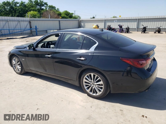 2018 Infiniti Q50 Luxe z VIN JN1EV7APXJM366783, wystawiony jako Copart lot #51775315 z przebiegiem 35 972 mil mil oraz Szkoda całkowita • Salvage title. Historia ofert i sprzedaży dostępna na DreamBid. Obrazek 2.