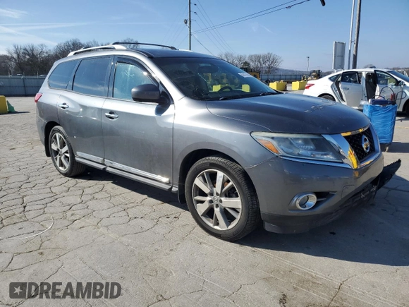 2016 Nissan Pathfinder S with VIN 5N1AR2MNXGC668940, listed as a Copart auction lot 42417765 with 152,616 mi miles and Salvage title. Bid and sale history available at DreamBid. Image 4.