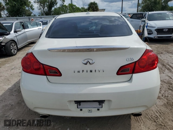 2008 Infiniti G35 with VIN JNKBV61EX8M200488, listed as a Copart auction lot 70752484 with Not Provided miles and Salvage Title. Bid and sale history available at DreamBid. Image 6.