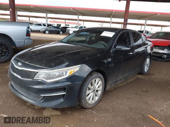 2018 Kia Optima LX with VIN 5XXGT4L39JG251635, listed as a IAAI auction lot 41933408 with 135,718 mi miles. Bid and sale history available at carsss.com. Image 17.