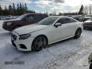 2018 Mercedes-Benz E 400 z VIN WDD1J6GB1JF054682, wystawiony jako Copart lot #44037325 z przebiegiem 60 031 mil mil oraz Szkoda całkowita • Salvage title. Historia ofert i sprzedaży dostępna na DreamBid. Obrazek 1.