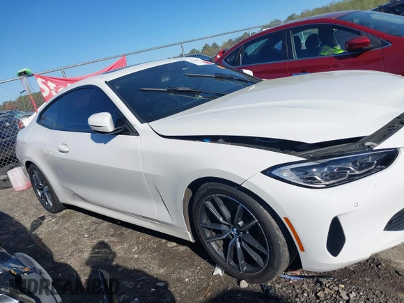 2021 BMW 4 Series 430i with VIN WBA53AP06MCG36919, listed as a IAAI auction lot 41863554 with 33,556 mi miles and . Bid and sale history available at DreamBid. Image 13.
