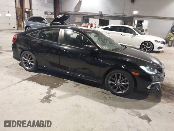 2020 Honda Civic Sedan EX with VIN 19XFC1F35LE203955, listed as a IAAI auction lot 41215735 with 44,102 mi miles. Bid and sale history available at carsss.com. Image 1.