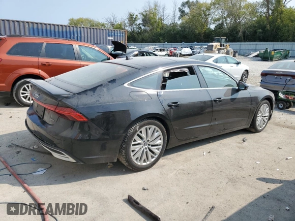 2019 Audi A7 Premium Plus with VIN WAUR2AF23KN083197, listed as a Copart auction lot 70736954 with 53,326 mi miles and Non Repairable. Bid and sale history available at carsss.com. Image 3.