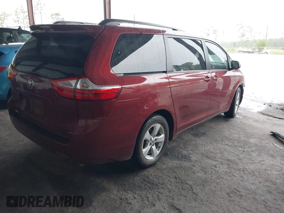 2016 Toyota Sienna LE AAS with VIN 5TDKK3DC0GS760526, listed as a IAAI auction lot 42424888 with 102,036 mi miles and . Bid and sale history available at DreamBid. Image 4.