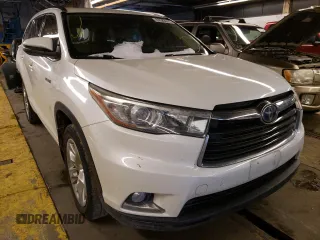 2015 Toyota Highlander Hybrid Limited with VIN 5TDDCRFH9FS010798, listed as a Copart auction lot 37583622 with 137,464 mi miles. Bid and sale history available at carsss.com. Image 1.
