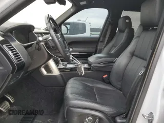 2017 Land Rover Range Rover with VIN SALGS5FE0HA347089, listed as a Copart auction lot 52386705 with 66,835 mi miles and Salvage title. Bid and sale history available at DreamBid. Image 7.