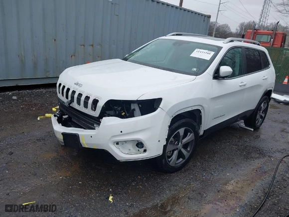 2021 Jeep Cherokee Limited with VIN 1C4PJMDX0MD240545, listed as a IAAI auction lot 41433288 with 41,975 mi miles. Bid and sale history available at carsss.com. Image 2.