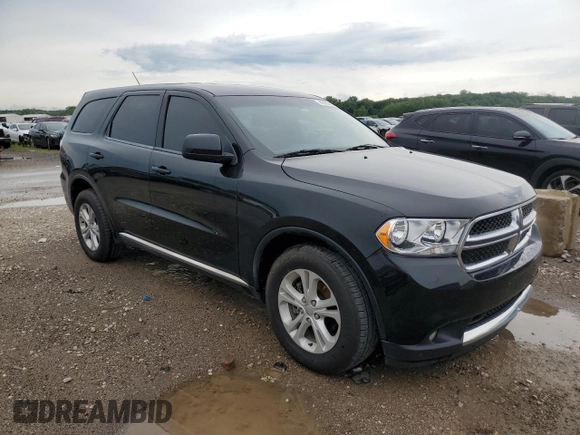 2013 Dodge Durango SXT with VIN 1C4RDHAG5DC552474, listed as a Copart auction lot 65185985 with 179,910 mi miles and Clean title. Bid and sale history available at DreamBid. Image 4.