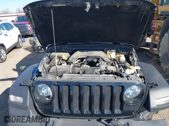 2021 Jeep Wrangler Sport with VIN 1C4GJXAG8MW559296, listed as a IAAI auction lot 41759848 with 47,374 mi miles and . Bid and sale history available at DreamBid. Image 10.