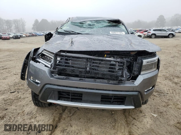 2024 Nissan Frontier Pro-4X with VIN 1N6ED1EK5RN627574, listed as a Copart auction lot 43977725 with 12,019 mi miles and Salvage title. Bid and sale history available at DreamBid. Image 5.