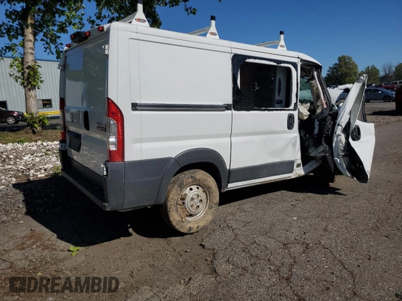 2017 Ram ProMaster Cargo with VIN 3C6TRVNG0HE502815, listed as a Copart auction lot 53471934 with Not Provided miles and Salvage Title. Bid and sale history available at carsss.com. Image 3.