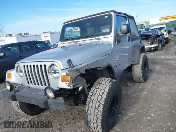 2003 Jeep Wrangler X with VIN 1J4FA39S33P363153, listed as a IAAI auction lot 41584805 with 160,676 mi miles. Bid and sale history available at carsss.com. Image 6.
