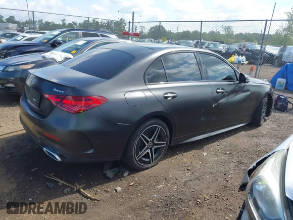 2024 Mercedes-Benz C 300 with VIN W1KAF4HB2RR178054, listed as a IAAI auction lot 42434925 with 16,016 mi miles and . Bid and sale history available at DreamBid. Image 4.