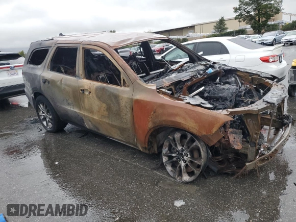 2019 Dodge Durango R/T with VIN 1C4SDHCT7KC691031, listed as a Copart auction lot 44633395 with Not provided miles and Non repairable. Bid and sale history available at DreamBid. Image 4.