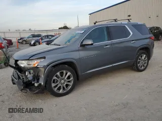 2018 Chevrolet Traverse Premier with VIN 1GNEVJKW6JJ168274, listed as a Copart auction lot 86263934 with 107,180 mi miles and Salvage Title. Bid and sale history available at carsss.com. Image 1.