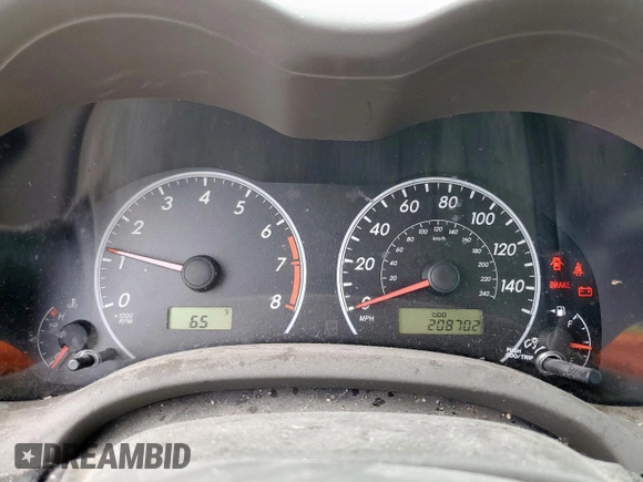 2010 Toyota Corolla with VIN 2T1BU4EE4AC371565, listed as a Copart auction lot 54679145 with 208,702 mi miles and Clean Title. Bid and sale history available at DreamBid. Image 9.