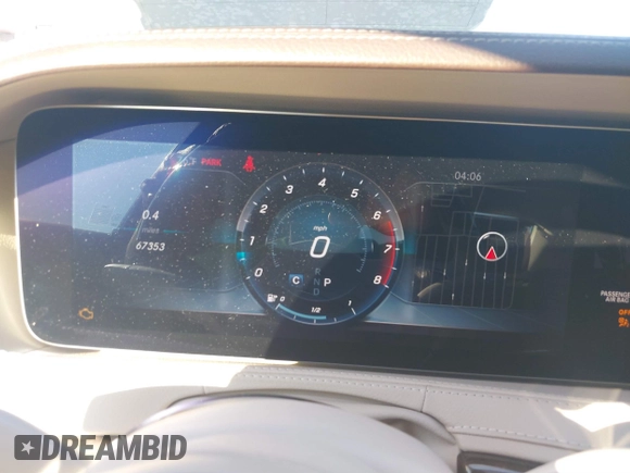 2019 Mercedes-Benz S 560 with VIN WDDUG8GB0KA478103, listed as a IAAI auction lot 40647036 with 67,353 mi miles and . Bid and sale history available at DreamBid. Image 7.