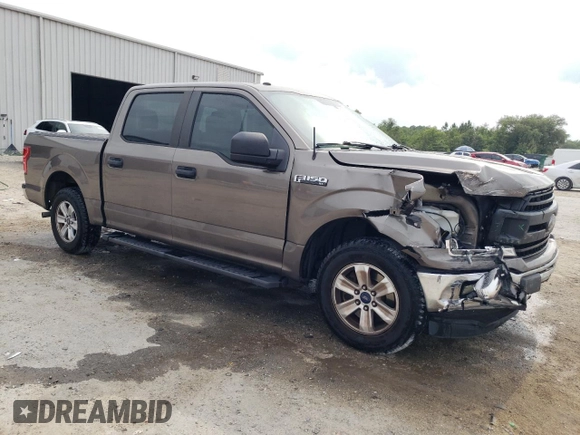 2018 Ford F-150 XL with VIN 1FTEW1CB3JFB73176, listed as a Copart auction lot 58741785 with 153,162 mi miles and Salvage title. Bid and sale history available at DreamBid. Image 4.