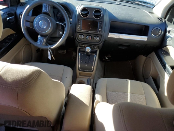 2016 Jeep Compass 75th Anniversary with VIN 1C4NJCBB7GD513753, listed as a Copart auction lot 43502735 with 73,887 mi miles and Salvage Title. Bid and sale history available at carsss.com. Image 8.
