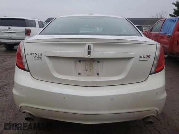 2011 Lincoln MKS EcoBoost with VIN 1LNHL9FT5BG610255, listed as a Copart auction lot 81505834 with 143,380 mi miles and Clean title. Bid and sale history available at DreamBid. Image 6.