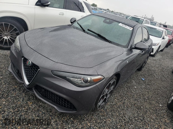 2022 Alfa Romeo Giulia Ti with VIN ZARFAMBN5N7666525, listed as a Copart auction lot 74791714 with 13,204 mi miles and Non Repairable. Bid and sale history available at carsss.com. Image 1.