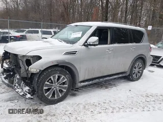 2019 Nissan Armada Platinum with VIN JN8AY2ND2K9091621, listed as a IAAI auction lot 41363782 with 159,809 mi miles. Bid and sale history available at carsss.com. Image 2.