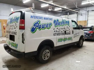 2009 GMC Savana Cargo Van with VIN 1GTGG25C791104713, listed as a Copart auction lot 86915354 with 0 mi miles and Clean Title. Bid and sale history available at carsss.com. Image 3.