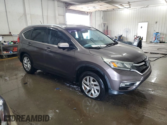 2015 Honda CR-V EX-L with VIN 2HKRM3H7XFH538120, listed as a Copart auction lot 54557955 with 71,858 mi miles and Salvage Title. Bid and sale history available at carsss.com. Image 4.