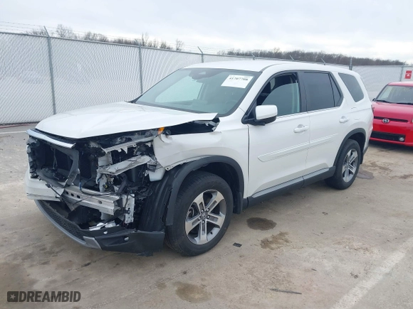 2023 Honda Pilot EX-L 8 Passenger with VIN 5FNYG1H47PB025968, listed as a IAAI auction lot 41707708 with 41,084 mi miles. Bid and sale history available at carsss.com. Image 18.