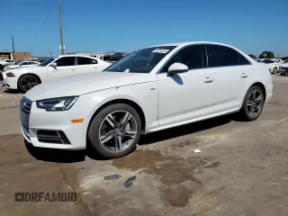 2017 Audi A4 Premium Plus with VIN WAUENAF49HN026017, listed as a Copart auction lot 58234355 with 122,066 mi miles and Salvage title. Bid and sale history available at DreamBid. Image 1.